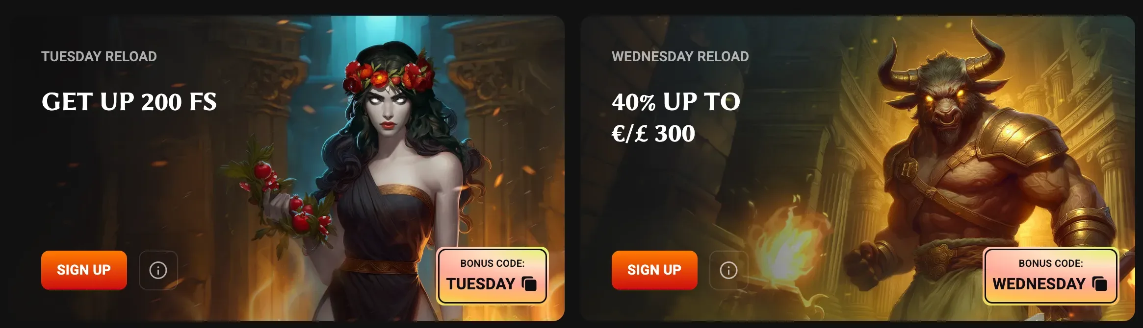 Latest promotions and special gambling offers at HadesBet Casino